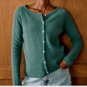 Sézane Gaspard Cardigan in Sage